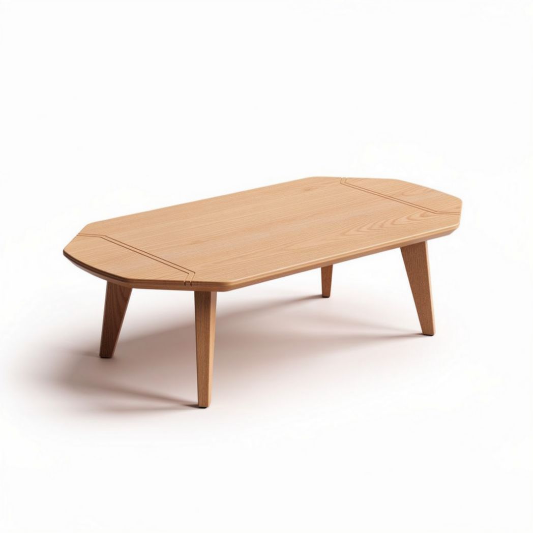 Eikenhouten salontafel met een afmeting van 120 x 60 x 40cm